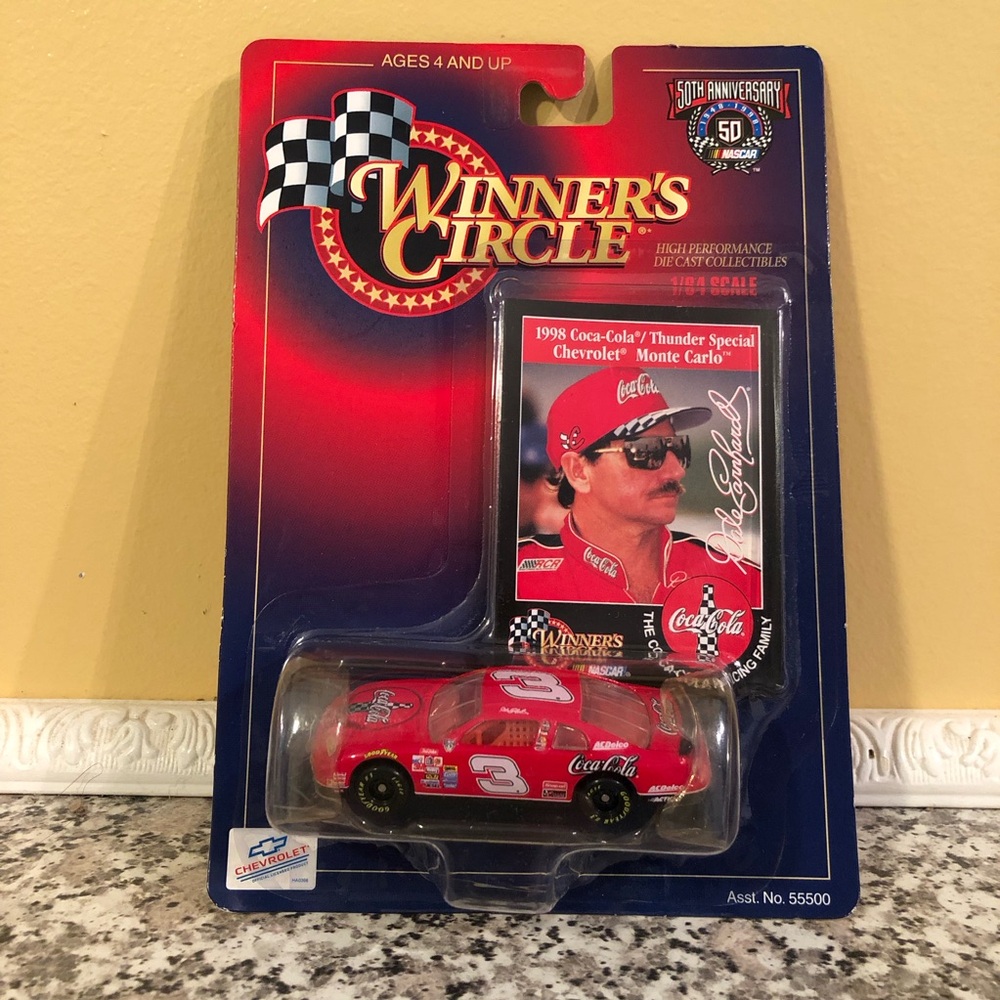 Winner's Circle racecar Dale Earnhardt die cast collectible 1998 Coca-Cola #3